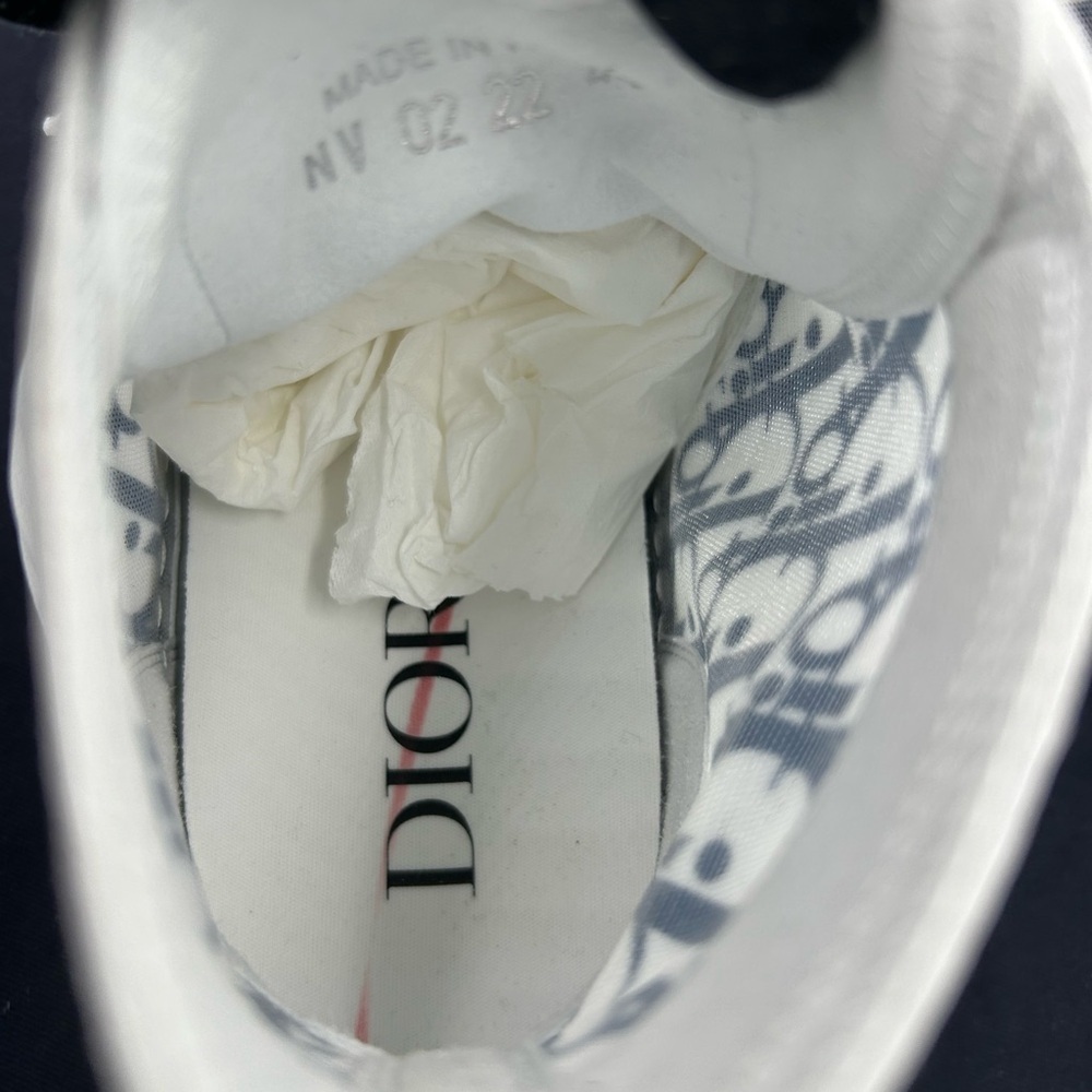Men's Dior B 23 high top oblique sneakers size 44 made in Italy - Picture 12 of 13